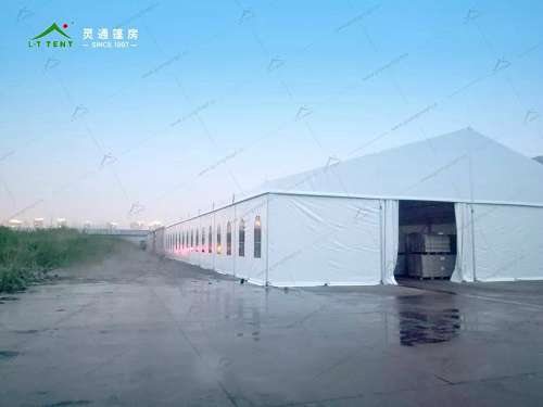 灵通篷房为企业搭建临时仓储篷房 灵通篷房为企业搭建临时仓储篷房