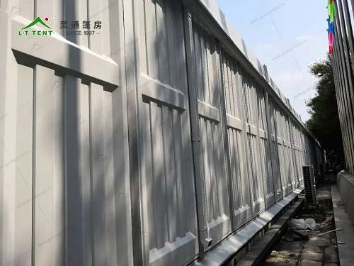 灵通弧形篷房服务于第十三届美术艺术作品展 灵通弧形篷房服务于第十三届美术艺术作品展